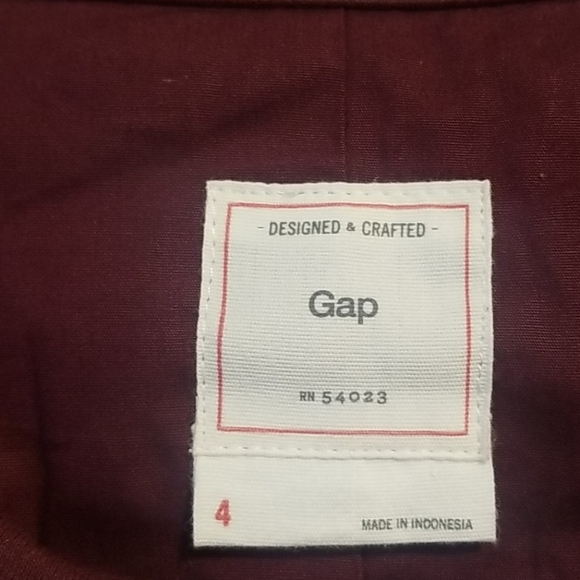 B10-Gap : size 4, leopard purple and peach jacket - Picture 2 of 5